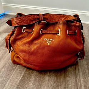 PRADA ~ Cervo Antik Bucket Bag